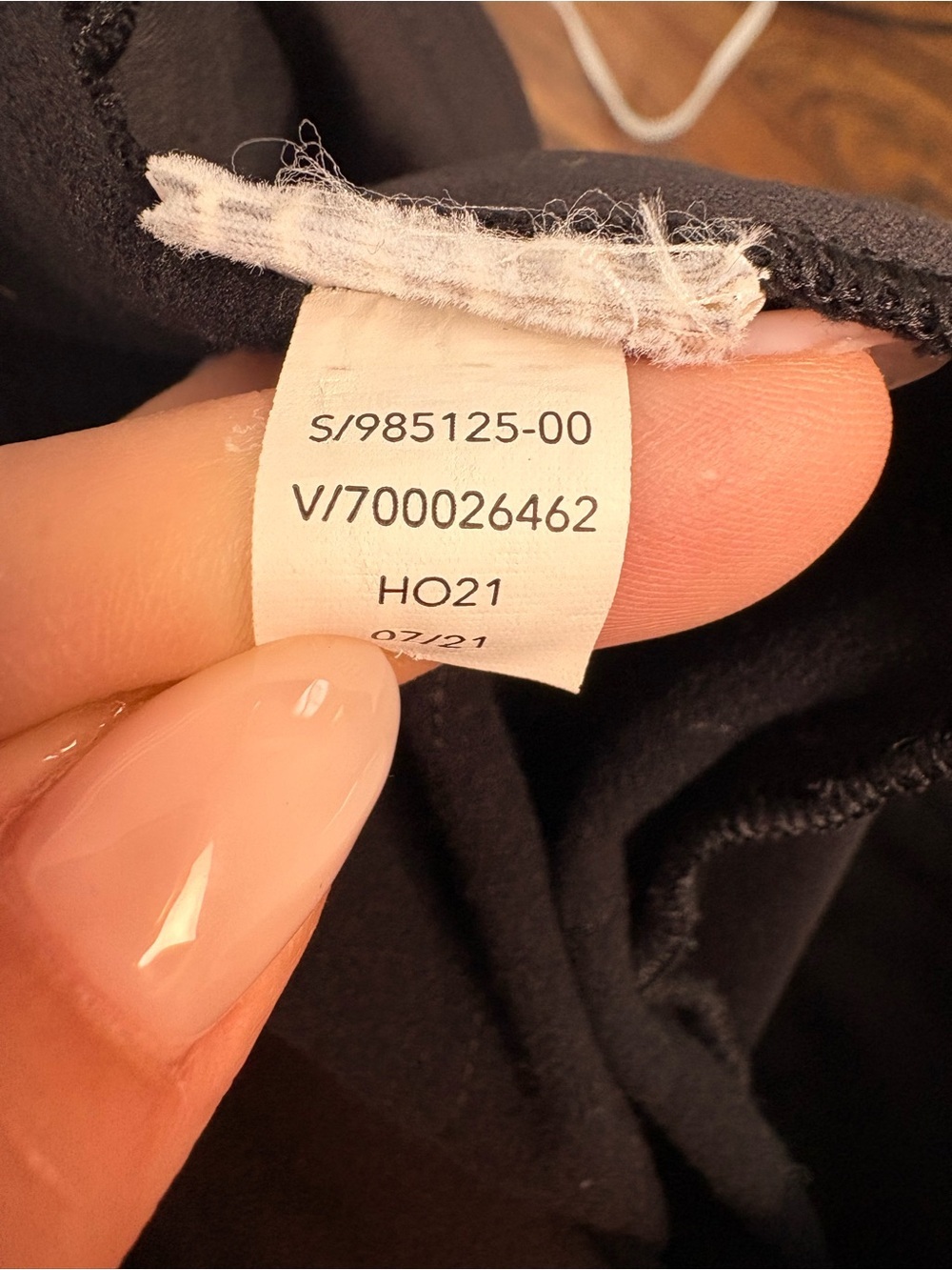 Athleta Peak Hybrid Fleece Pant Black Flare Leg Zip Pocket Size Large - Picture 10 of 10